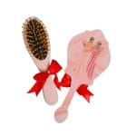 Set Gatitul Miresei, Nunta, 3 Piese, Lemn, Rosu, 22x36cm, SGMRSD013 - imagine 4