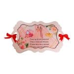 Set Gatitul Miresei, Nunta, 3 Piese, Lemn, Rosu, 22x36cm, SGMRSD013 - imagine 2