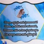 Set Gatitul Miresei, Nunta, 3 Piese, Lemn, Albastru Royal, 22x36cm, SGMRSD017 - imagine 3