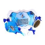 Set Gatitul Miresei, Nunta, 3 Piese, Lemn, Albastru Royal, 22x36cm, SGMRSD017