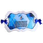 Set Gatitul Miresei, Nunta, 3 Piese, Lemn, Albastru Royal, 22x36cm, SGMRSD017 - imagine 2