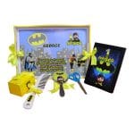 Set Mot Personalizat, Baby Batman, 6 Piese, Lemn, Galben, 20x30cm, SMD005