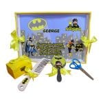 Set Mot Personalizat, Baby Batman, 5 Piese, Lemn, Galben, 20x30cm, SMD006