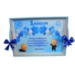 Set Mot Personalizat, Baby Boss, 5 Piese, Lemn, Albastru, 20x30cm, SMD008 - imagine 2