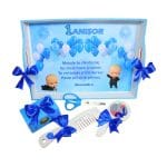 Set Mot Personalizat, Baby Boss, 6 Piese, Lemn, Albastru, 20x30cm, SMD007 - imagine 3