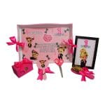 Set Mot Personalizat, Baby Boss Girl, 6 Piese, Lemn, Roz, 20x30cm, SMD009