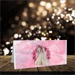 Plic Bani Nunta, Carton, Roz, Floral, PN16 - imagine 4