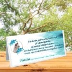 Plic Bani Nunta, Carton, Albastru, Floral, PN18 - imagine 5