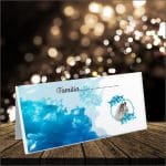 Plic Bani Nunta, Carton, Albastru, PN22 - imagine 5