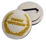 Cutie Stick, Botez, Rotund, Lemn Natur, 12,5 cm, CSNB003 - imagine 2