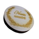 Cutie Stick, Nunta, Rotund, Lemn Natur, 12,5 cm, CSNB006 - imagine 3