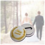 Cutie Stick, Nunta, Rotund, Lemn Natur, 12,5 cm, CSNB006 - imagine 5