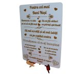 Decoratiune Cadou, Nasi Botez, Lemn, Alb, 26x19cm, DCNS018 - imagine 4