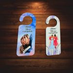 Set Placute Usa Miri, Nunta, Albastru, Mov, 15x6cm, PUSHH016 - imagine 3