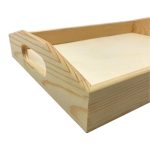 Tava Lemn, Blank, Model Drept, Mireasa, Nunta, 38x28 cm, T10 - imagine 3