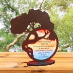 Suport Licheni, Copac, Bonsai, Bunica, Lemn, Wenge, 22x23cm, DCB002 - imagine 4