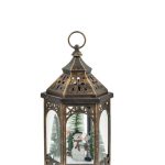 Decoratiune de Craciun, Felinar, Om Zapada, Bronz, 33X16 cm, DCJ055 - imagine 2