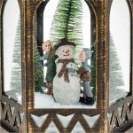Decoratiune de Craciun, Felinar, Om Zapada, Bronz, 33X16 cm, DCJ055 - imagine 4