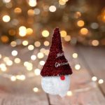 Decoratiune de Craciun, Figurina, Decorativa de Craciun, Gnome, cu Tinsel Rosu 30cm, DCJ064 - imagine 4