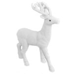 Decoratiune de Craciun, Figura Decorativa, din Spuma, Cerb, Alb, 45cm DCJ072 - imagine 3