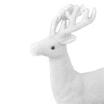 Decoratiune de Craciun, Figura Decorativa, din Spuma, Cerb, Alb, 45cm DCJ072 - imagine 2