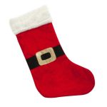 Decoratiune de Craciun, Cizma, de Craciun, Roşie, Moş Craciun, 41cm, DCJ097 - imagine 3