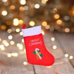 Decoratiune de Craciun, Ciorap, Imprimeu, Acadea, 45cm, DCJ101 - imagine 4