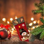 Decoratiune de Craciun, Cizmulita, Rosie, Verde, cu Om de Zapada, 3D, Vasc, Let it Snow, 40cm, DCJ109 - imagine 3