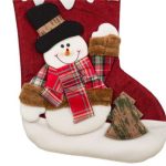 Decoratiune de Craciun, Cizmulita, Gri, Roşie, Om de Zapada, 41cm, DCJ111 - imagine 3