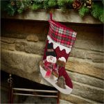 Decoratiune de Craciun, Cizmulita, Gri, Roşie, Om de Zapada, 41cm, DCJ111 - imagine 2