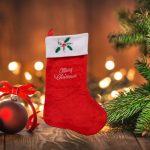 Decoratiune de Craciun, Cizmulita, Catifelata, Rosie, 71x43cm, DCJ114 - imagine 4