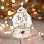 Decoratiune de Craciun, Glob Lichid, Muzical, Carusel, 17cm, DCJ127 - imagine 4
