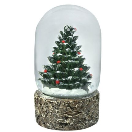 Decoratiune de Craciun, Glob Lichid, Craciun, Brad, 11cm, DCJ133