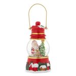 Decoratiune de Craciun, Glob Lichid, Felinar, cu Mos Craciun, Brad, Sac, Cadouri & Maner, 4cm, DCJ135 - imagine 4