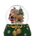 Decoratiune de Craciun, Glob Lichid, Mos Craciun, Cerb, 9cm, DCJ140 - imagine 4