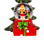 Decoratiune de Craciun, Glob Lichid, Mos Craciun, Brad,12cm, DCJ141 - imagine 3