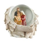 Decoratiune de Craciun, Glob Lichid, Aripi de Inger, Familie, 6 cm, DCJ144