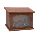 Decoratiune de Craciun, Felinar, Semineu, Decorativ, Bronz, 28x12x20cm, DCJ150 - imagine 5