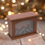 Decoratiune de Craciun, Felinar, Semineu, Decorativ, Bronz, 28x12x20cm, DCJ150 - imagine 4