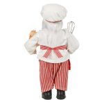 Decoratiune de Craciun, Figura, Mos Craciun, Realist, Bucatar, DCJ154 - imagine 4