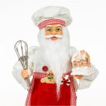 Decoratiune de Craciun, Figura, Mos Craciun, Realist, Bucatar, DCJ154 - imagine 3