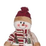 Decoratiune de Craciun, Figura, Om de Zapada, Fular, Caciula, 24cm, DCJ166 - imagine 4