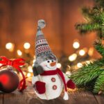 Decoratiune de Craciun, Figurina, Om de Zapada, cu Lopata, Caciula, Fular, 47cm, DCJ172 - imagine 2