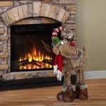 Decoratiune de Craciun, Figurina, Cerb, Blana, Sa, 65cm, DCJ197 - imagine 2