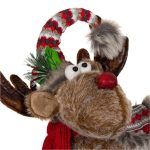 Decoratiune de Craciun, Figurina, Cerb, Blana, Sa, 65cm, DCJ197 - imagine 4