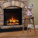 Decoratiune de Craciun, Figurina, Cerb, cu Haina, Roz, Caciula, Fular, 97cm, DCJ204 - imagine 2