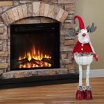 Decoratiune de Craciun, Figurina, Cerb, Rosu, 97cm, DCJ205 - imagine 2