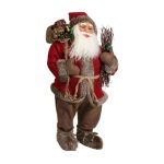 Decoratiune de Craciun, Figurina, Mos Craciun, Cadouri & Crengi, 81cm, DCJ214 - imagine 3