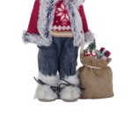 Decoratiune de Craciun, Figurina, Mos Craciun, Sac, cu Cadouri 46cm, DCJ217 - imagine 4