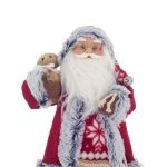 Decoratiune de Craciun, Figurina, Mos Craciun, Sac, cu Cadouri 46cm, DCJ217 - imagine 3